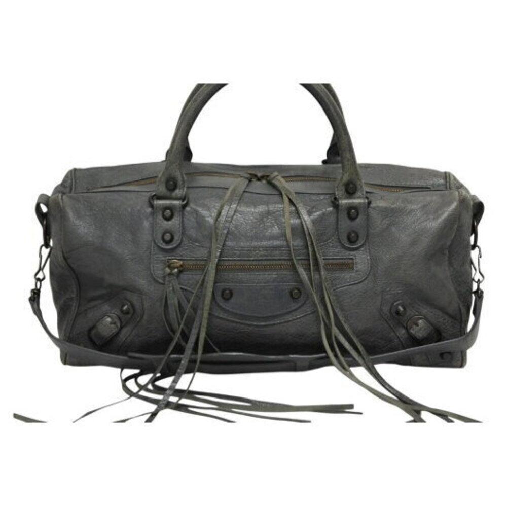 BALENCIAGA THE TWIGGY Bag Gray Leather - Picture 2 of 8